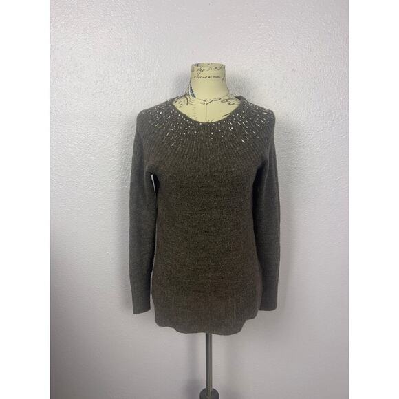 Apt. 9 Sweaters - APT 9 Sweater with Bling Neckline